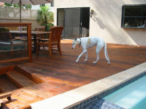 deck refinished with translucent oil