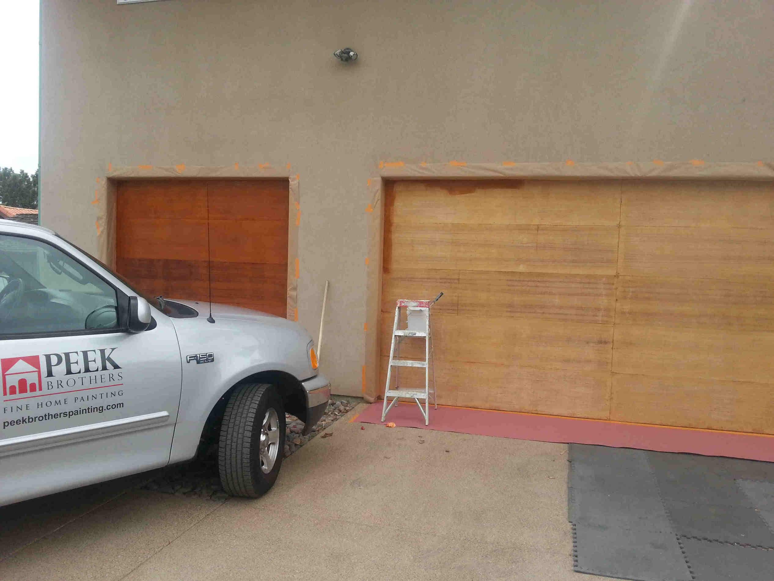 Garage door refinish san Diego