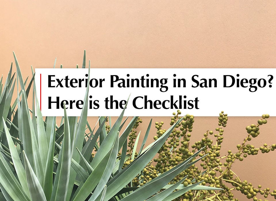 Exterior painting in San Diego