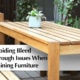 Avoiding bleeding when staining furniture