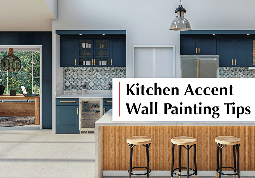 Kitchen Accent Wall Painting Tips in Torrey Highlands, CA Peek Brothers Painting