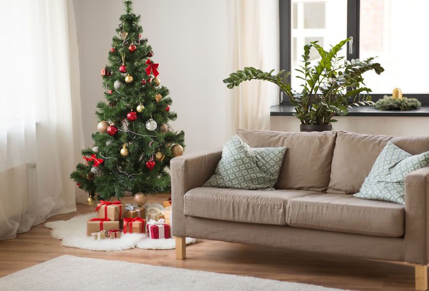 christmas tree living room
