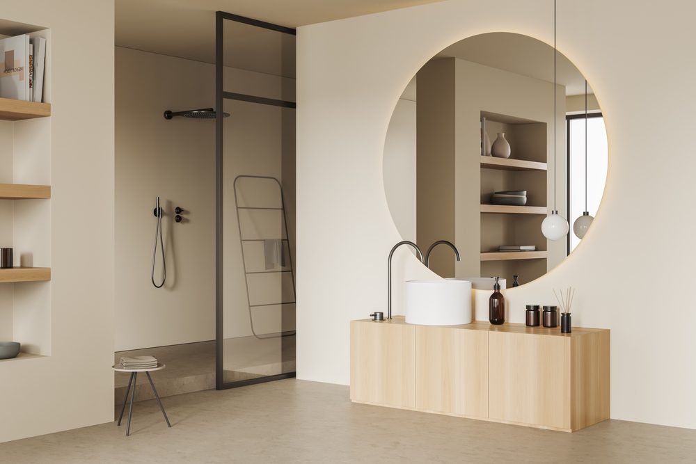 SHOJI WHITE- SW 7042 Bathroom