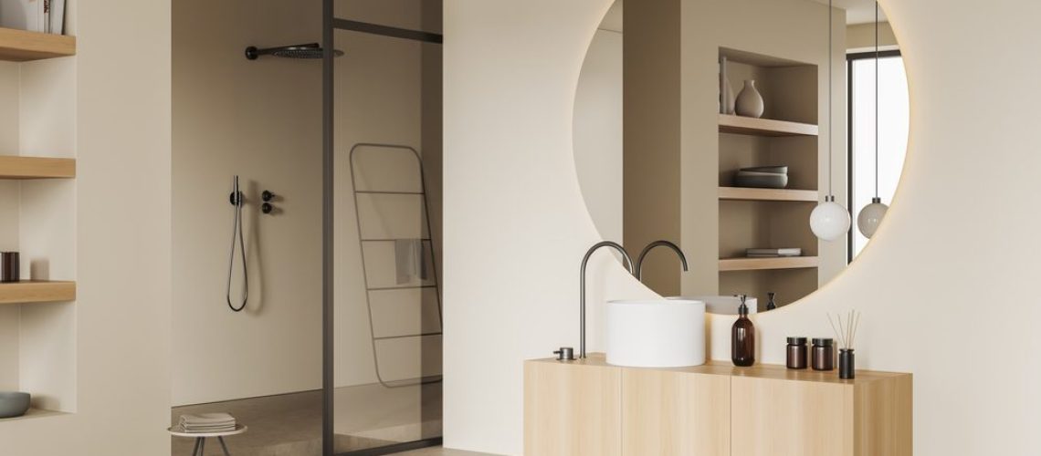 SHOJI WHITE- SW 7042 Bathroom